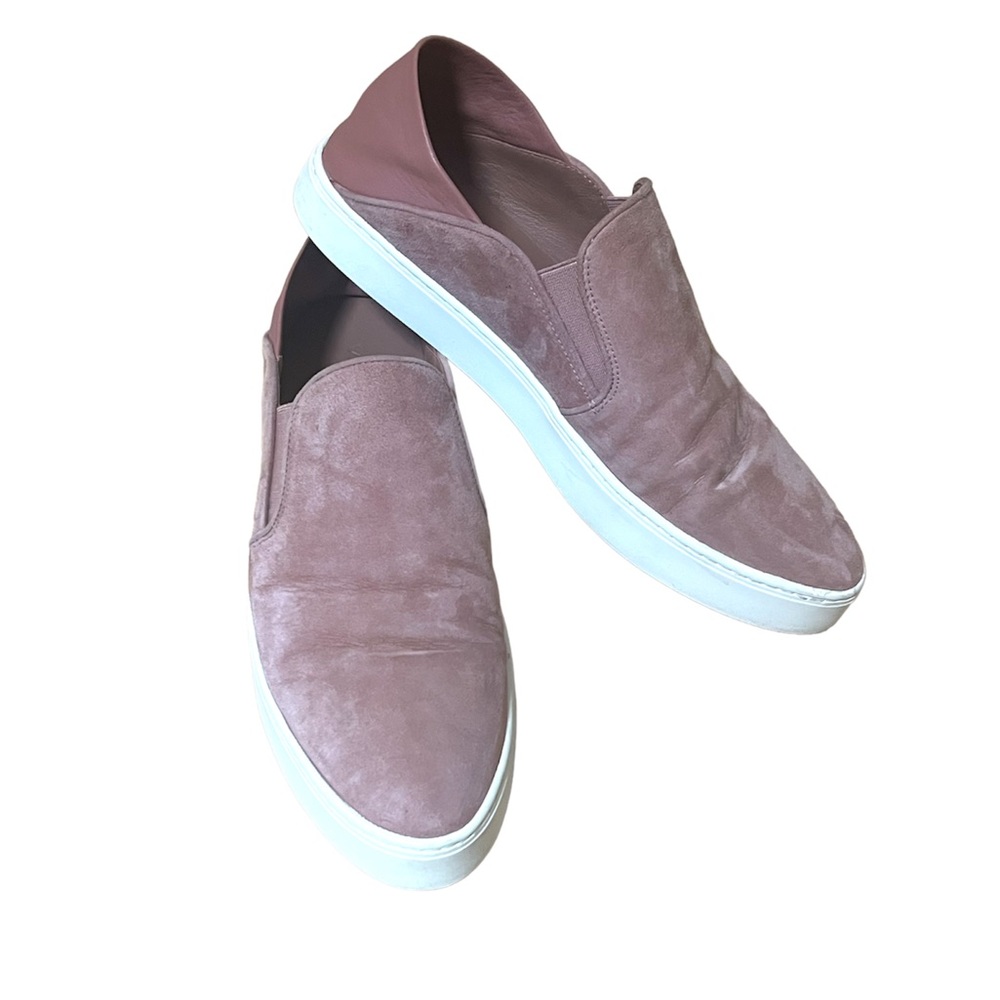 Vince Mauve Sued and Leather Sneakers Size 8